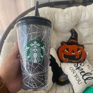 Starbucks Halloween 2021 Glow in Dark Web Tumbler